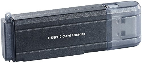 c-enter SD Karten Lesegerät: Cardreader mit USB 3.0 für SD(HC/XC) und microSD(HC/XC) (SDHC Kartenleser, Kartenreader, Tablet)