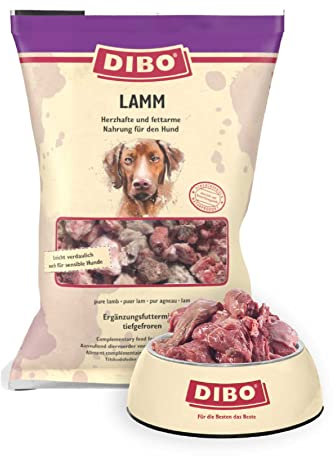 DIBO Lamm, 3 x 2.000g-Beutel, Tiefkühlfutter, gesunde, natürliche Ernährung für Hunde, Hundefutter, Barf, B.A.R.F.