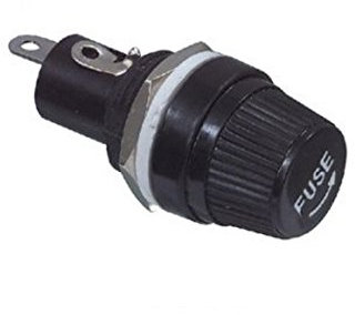 TecnoStore® PORTAFUSIBILE 5X20 mm da pannello 250V 10A porta fusibile