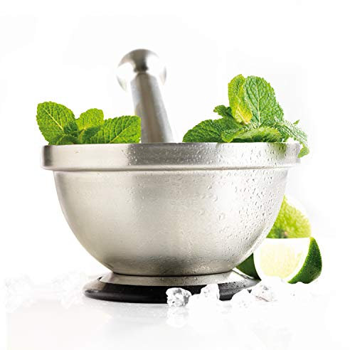 Mastrad F28050 - Mortaio con pestello in Acciaio Inox