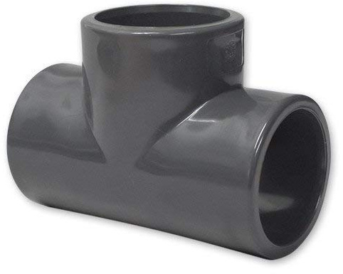 PVC T-Stück 90° 50 mm mit 3 Klebemuffen