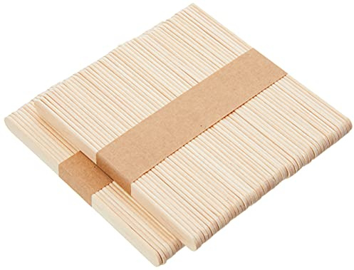 2 x 50 Lollipop Craft Sticks (Natural or Colored) (Natural) by ark Craft