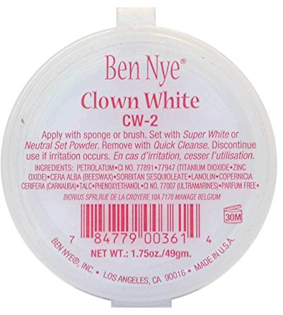 Ben Nye Clowns-Make-up weiße Gesichtsmaske – 49 Gramm