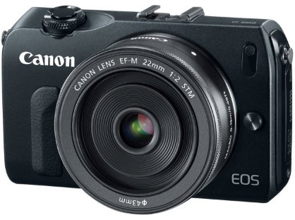 Canon EOS M 18.0 MP Compact Systems Camera with 3.0-Inch LCD and EF-M22 STM Lens Black