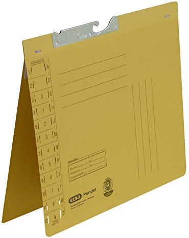 ELBA Pendelhefter, Manilakarton, gelb, 50er Pack