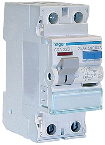 H-Interruttori differenziali puri bipolari 2 P 30mA 25A Tipo AC