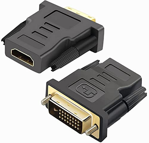 pjp electronics Adattatore Convertitore da DVI a HDMI M/F 24+1 Pin DVI-D a 19 Pin HDMI FULL HD 1080p