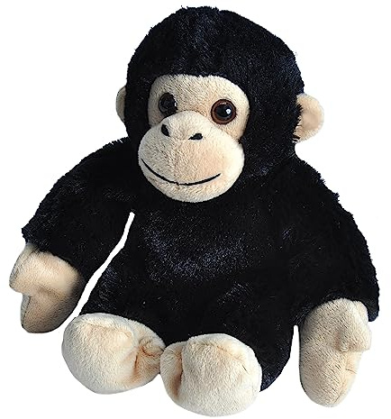 Wild Republic Hug'ems Plüschtier, Kuscheltier, Schimpanse 18cm, 7