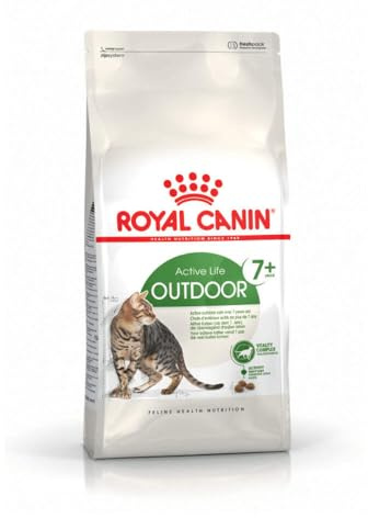 ROYAL CANIN Outdoor 7+ | 400 g | Alimento seco para Gatos Mayores Que Viven en el Exterior | Puede Ayudar a la función renal y del tracto urinario