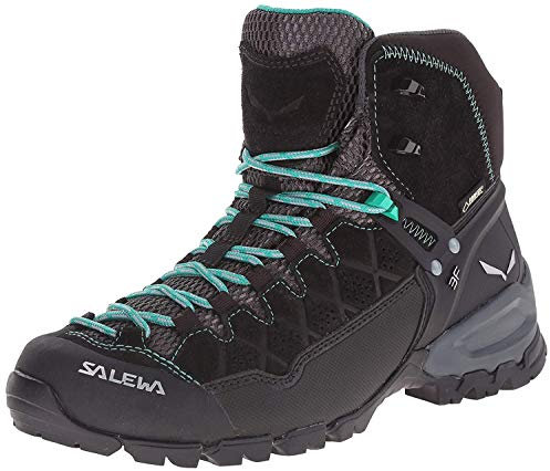 Salewa WS Alp Trainer Mid Gore-TEX trekking- och vandringskängor, Black Out/Agata, 39 EU