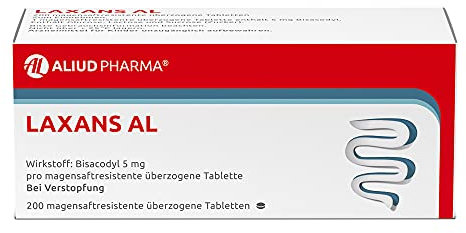 ALIUD PHARMA Laxans AL, 200 Tabletten: Abführmittel mit Bisacodyl für einen erleichterten Stuhlgang bei Verstopfung