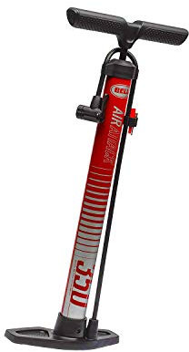 BELL Air Attack 350 High Volume Bicycle Pump Red Stripe, Air Attack 350