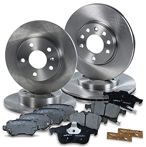 BESTPRICE Set freni incl. dischi freno anteriori Ø 280 mm + posteriori Ø 264 mm + pastiglie freno anteriori e posteriori