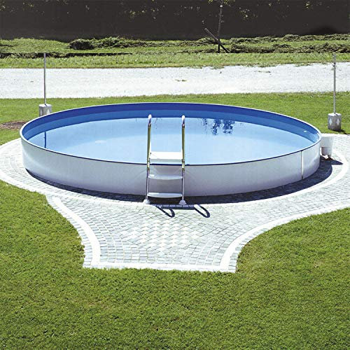 Steinbach Styriapool rund Ø 500 x 120 cm, Pool, Einhängebiese, Stahlmantel, Handlauf, Bodenschienen, Folie blau 0,8 mm, 012320