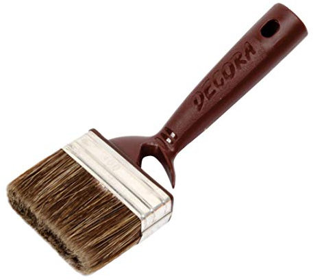 DECORA Qualitäts-Flächenstreicher 30x70 mm, gebogen, für Anstriche mit Lasuren & Öle