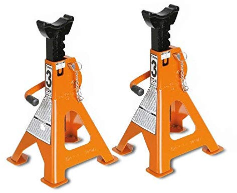 Beta 3010T Autoständer - Ein Paar 3-Tonnen-Autoständer, Maximale Kapazität 3000 kg, Verstellbare Höhe 285-430 mm, Länge 180 mm, Gewicht 7,5 kg