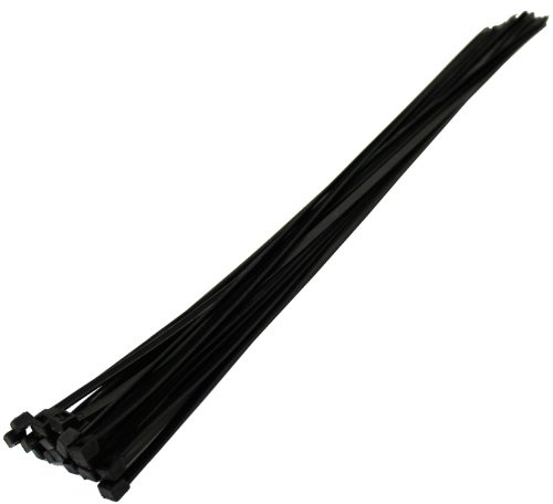 Lang 10 x Kabelbinder schwarz 710 mm x 9,0 mm & breiter Reissverschluss Krawatte Kreativkräfte Klebesockel für alle Größen