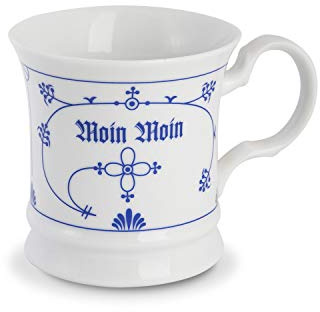 CUP+MUG Porzellan Teebecher Indisch blau Moin-Moin