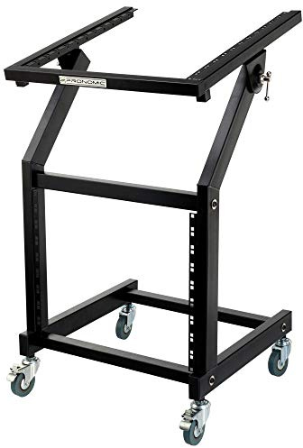 Pronomic MXS-600 Rackwagen 12+9HE mit Rollen, 4 Rollen (360° Drehbar) | Professioneller Rack/Maschinenwagen, 12+9 Höheneinheiten (obere Rackschiene 12HE, untere Rackschiene 9HE), 2 davon fixierbar