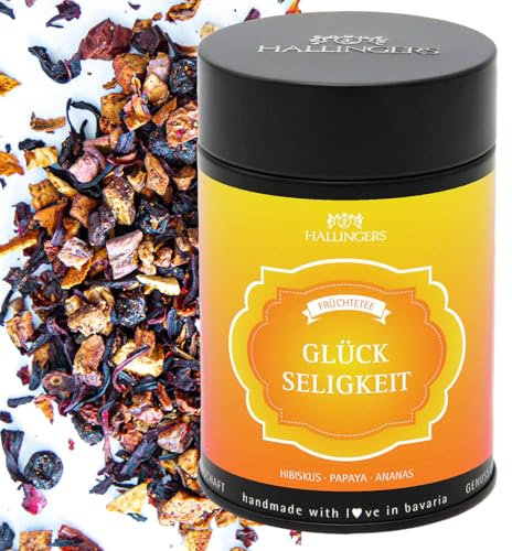 Hallingers Genuss Manufaktur Loser Früchte-Tee mit Hibiskus, Papaya & Ananas