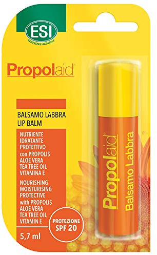 Propolaid Stick Labial Protector con Própolis, Árbol del Té y Aloe Vera | Hidratación Intensiva | FPS 20 | Apto para Niños y Adultos | 5,7 ml