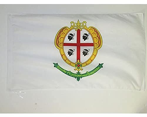 AZ FLAG Flagge Sardinien alt 150x90 cm Sardinien Polyester 100D Hohlsaum | Für innen und außen dekorative Flagge doppelte Nähte und verstärkte Kanten mit Masttunnel 100D Polyester
