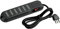 BTicino 3630GBF Ciabatta Multipresa a 6 Uscite con Interruttore Luminoso, 2200 W, 250 V, Nero