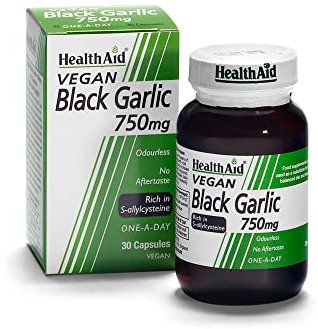 HealthAid Black Garlic 750mg 30 Vegicaps