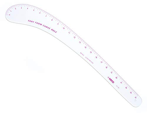Hand metrisch variieren Form Kurve Lineal NO. 12–124, flexibel, 61 cm