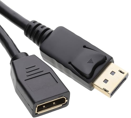 kenable DisplayPort Männlich Zum Weiblich Digital Monitore Verlängerung Kabel Vergoldeten 5 m [5 Meter/5m]