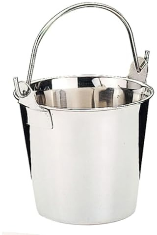 IBILI Silver 8.5L Round Stainless Steel Ice Bucket with Lid