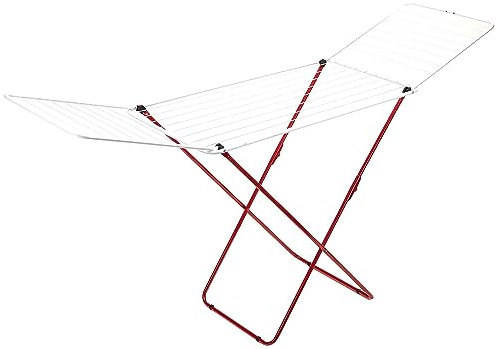 Vileda GimiTop Wäscheständer aus Stahl, 20 Meter Leinenlänge, weiß