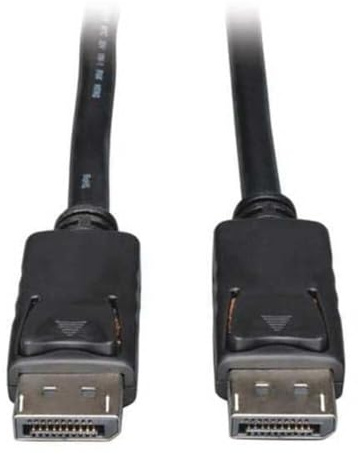 Eaton USB-C a DisplayPort (M/M), USB 3.1 Gen 1, cable adaptador DisplayPort, Thunderbolt 3, 4K 60Hz, Negro, 10 pies / 3 metros (U444-010-DP)