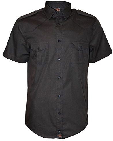 ROCK-IT Apparel Chemise à Manches Courtes pour Hommes - Style Militaire Américain, de Travailleur et Loisirs - Fabriquée en Europe - Tailles S-5XL - Différentes Couleurs