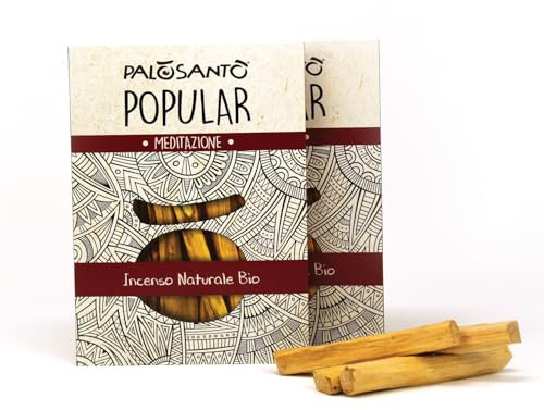 PALOSANTO - Palo Santo Räucherholz Popular Ayabaca aus Peru - 26 Holzstäbe 10cm - Natürliche Räucherstäbchen für Stressabbau und Meditation - Palo Santo Holz Wild Geerntet & Nachhaltig Gewonnen
