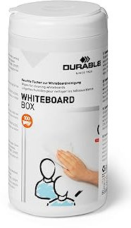Durable Whiteboard Clean Reinigungstücher, Spenderbox à 100 Stück, weiß, 575902