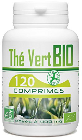 Thé Vert Bio extrait - Camellia sinensis - 400 mg - EGCG - 120 Comprimés