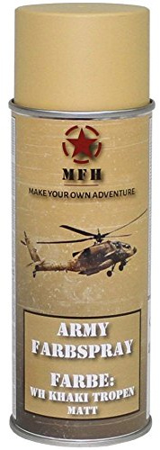 BW Army Farbspraydosen Sprühfarbe Armeelack 400ml DS Khaki tropen matt