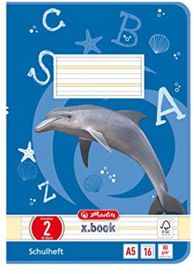 Herlitz Schulheft A5 Lineatur 2 mit Motiv, 16 Blatt