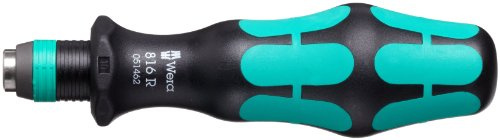 Wera 05051462001 Kraftform 816 R Hexagon Bitholding Screwdriver, Rapidator Quick-Release Chuck, 1/4 Head, 119mm Blade Length