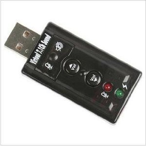 USB 2.0 Mic Speaker 5.1 Audio Sound Card ADAPTER