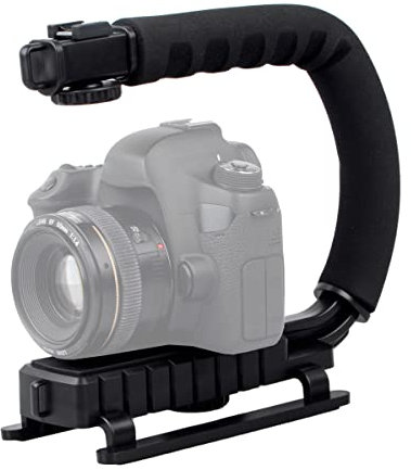 Ayex Action Grip Video Stabiliser for Camcorders and DSLR, Hand-Held Tripod for Steady Videos
