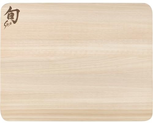 KAI Shun Schneidbrett Hinoki, Größe S - Japanische Zypresse - Abmessung 27,5 x 21,5 x 1 cm Schneidunterlage Holzbrett zum Schneiden