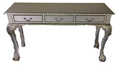 Kunibert Chippendale barock Louises Rokoko sekreterare färg: Silver skrivbord toalettbord längd 135 x höjd 76 x bredd 43 cm nr 2
