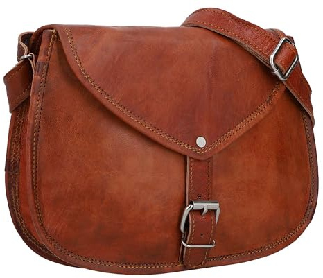 Gusti Borsedna in pelle - Borsa da spalla Charleen Borsa in pelle da sera in pelle marrone vintage