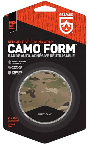 GEAR AID Camo Form Selbstklebende und Wiederverwendbare Camouflage-Wrap, 5,1 x 365,8 cm Rolle