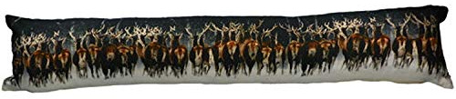 Mars & More - Windstopper - Zugluftstopper - Hirsche - 100% Baumwolle - 90 x 15 x 11,5 cm inkl. Füllung