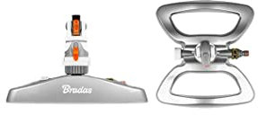 Bradas WL-Z13 White line 4 Funktionen Kreisregner bis 350 qm mit Standfuß, Metall, grau, 10 x 10 x 10 cm