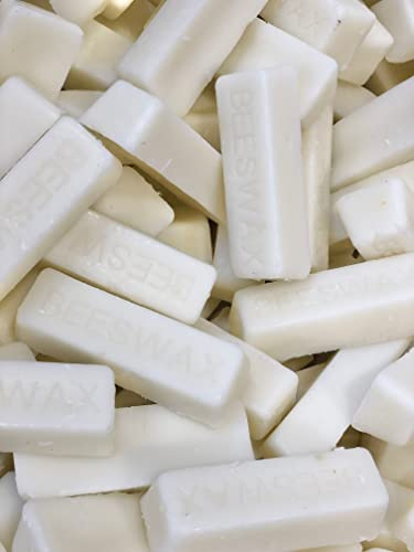LiveMoor 5 White Beeswax blocks - Naturally Fragrant