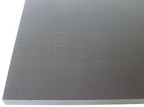 B&T Metall Plaques en PVC rigide noires de 10,0 mm d'épaisseur à la découpe - Dimensions : 250 x 1000 mm